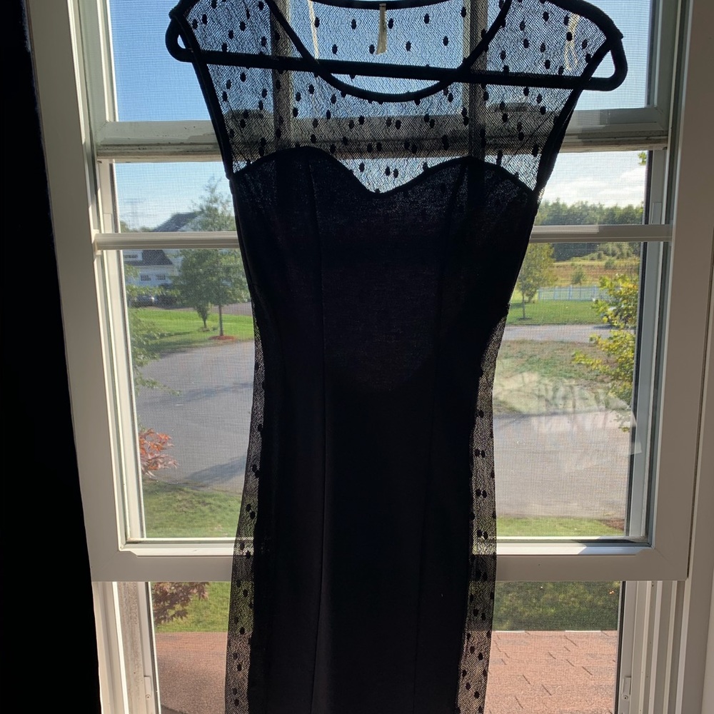 Black mini dress